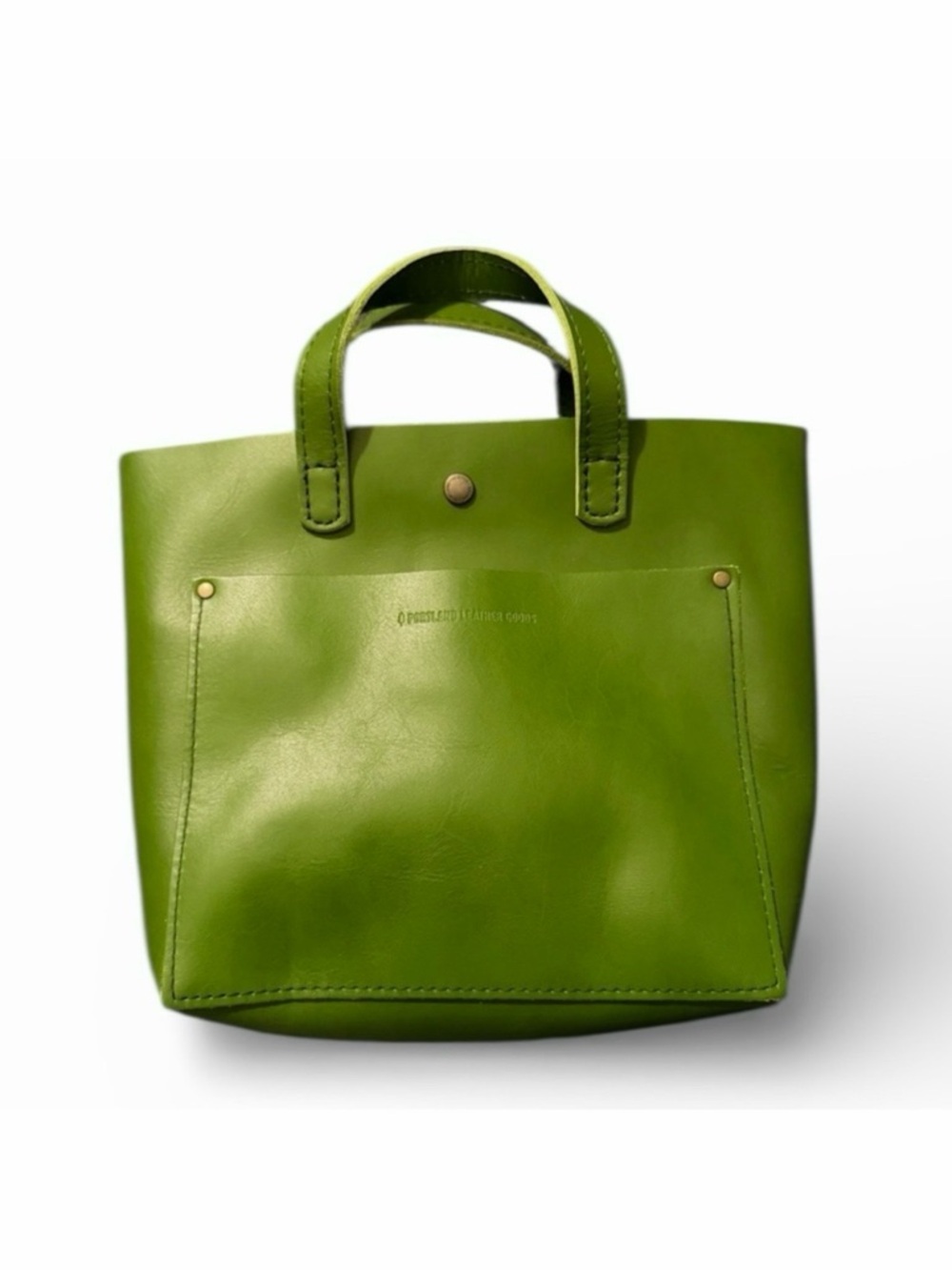 PORTLAND LEATHER Classic Mini Crossbody Green Apple